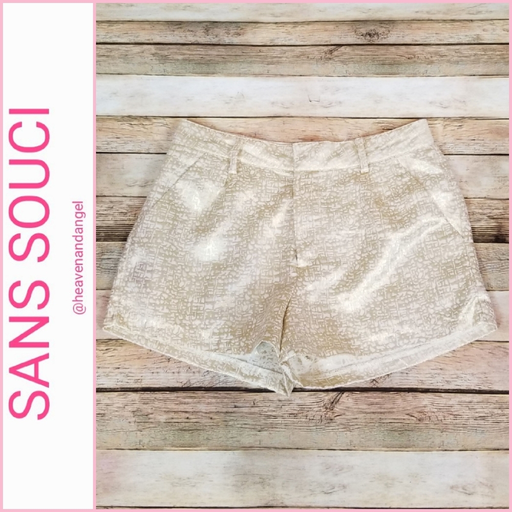 Sans Souci Jacquard Metallic Shorts